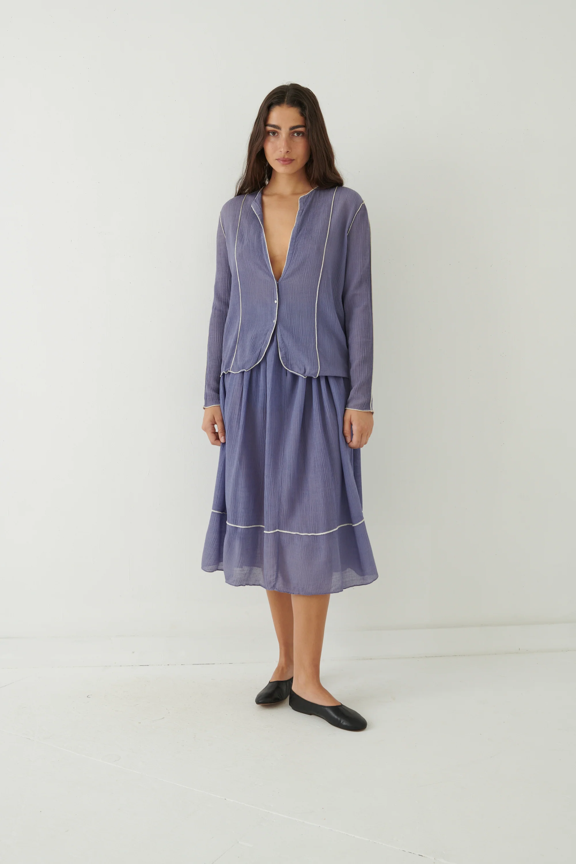 Geoffrey Beene Sheer Lilac Ensemble - Image 8