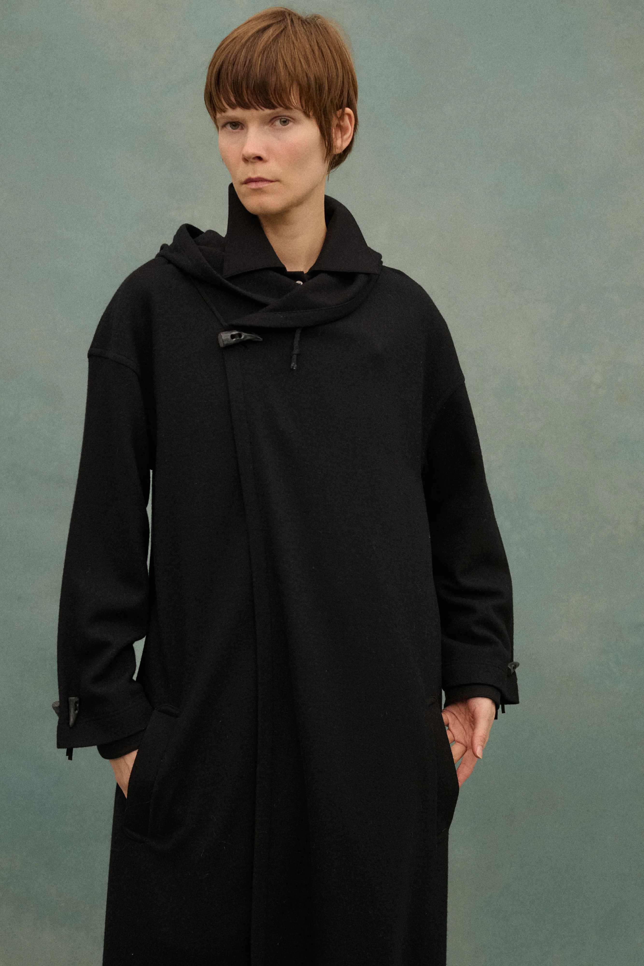 Matsuda Black Wool Coat - Image 10