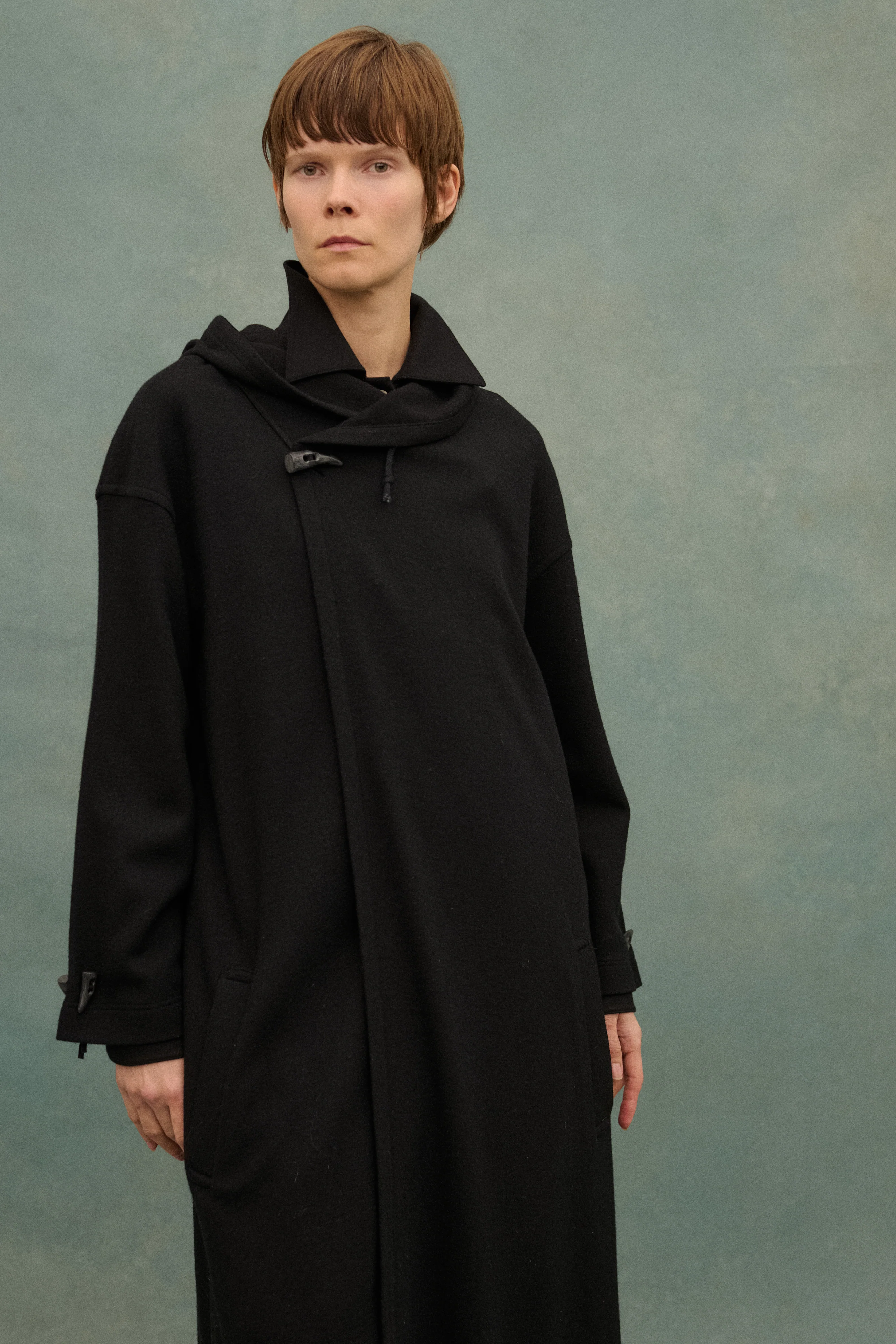 Matsuda Black Wool Coat - Image 11