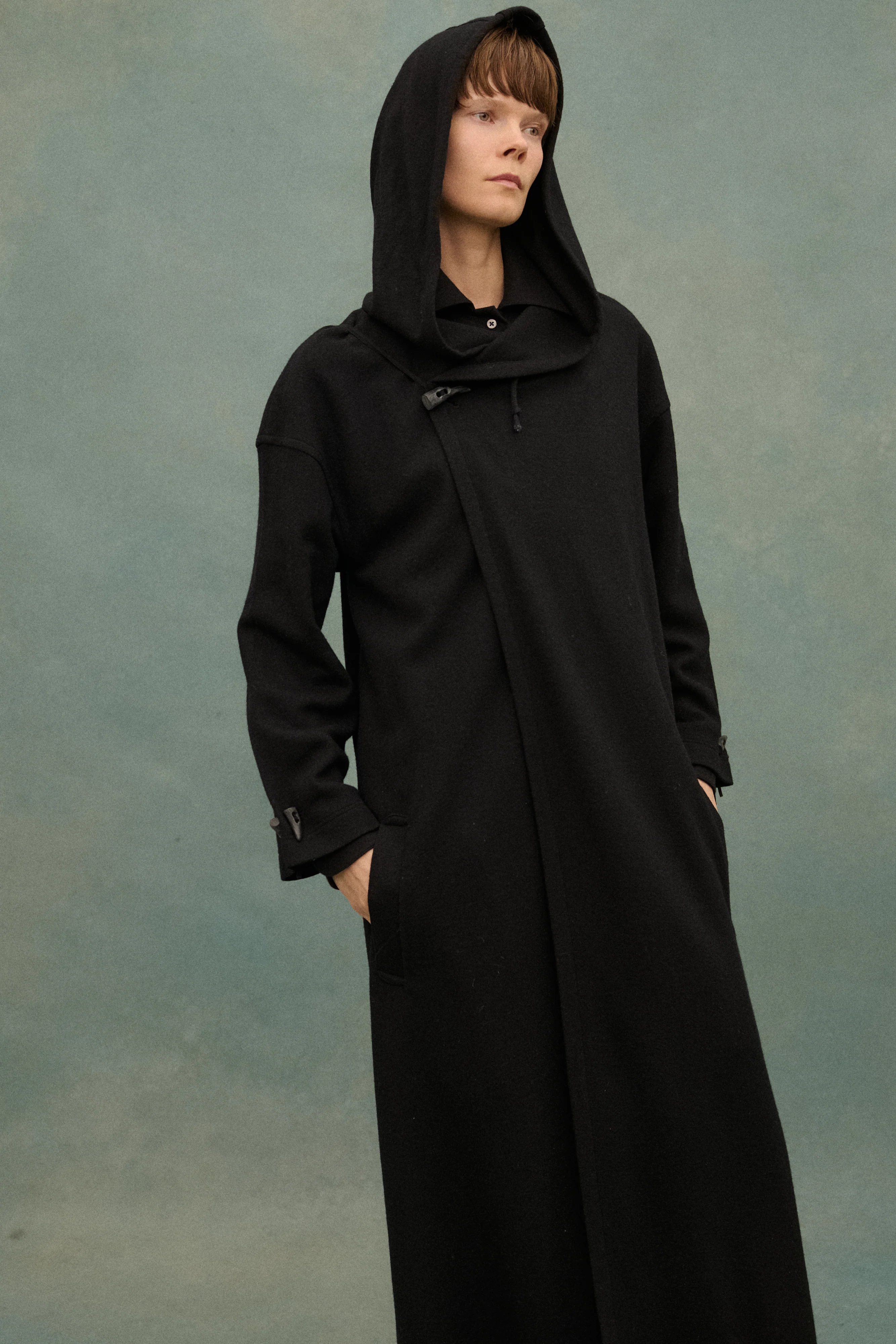 Matsuda Black Wool Coat - Image 12