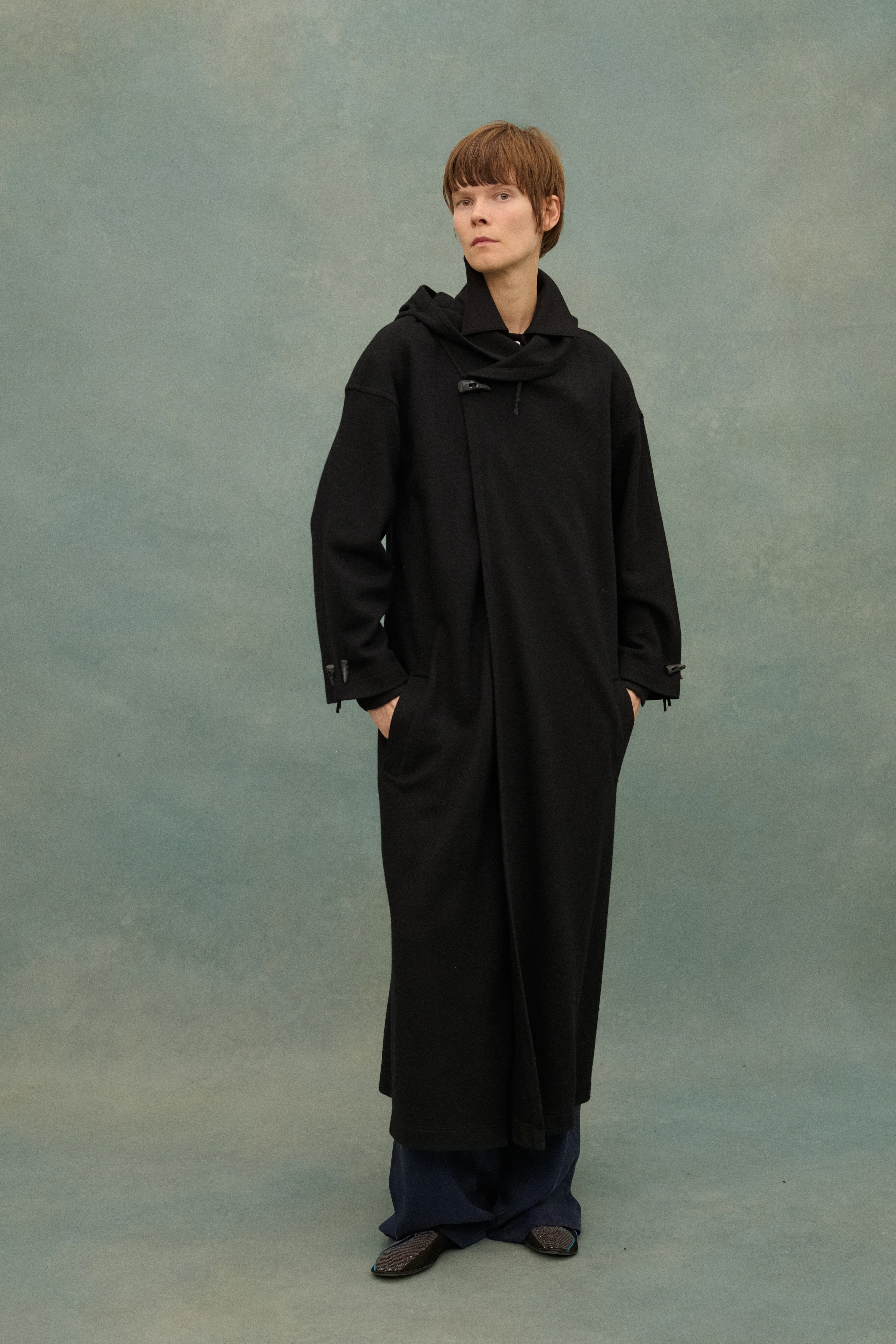 Matsuda Black Wool Coat - Image 3