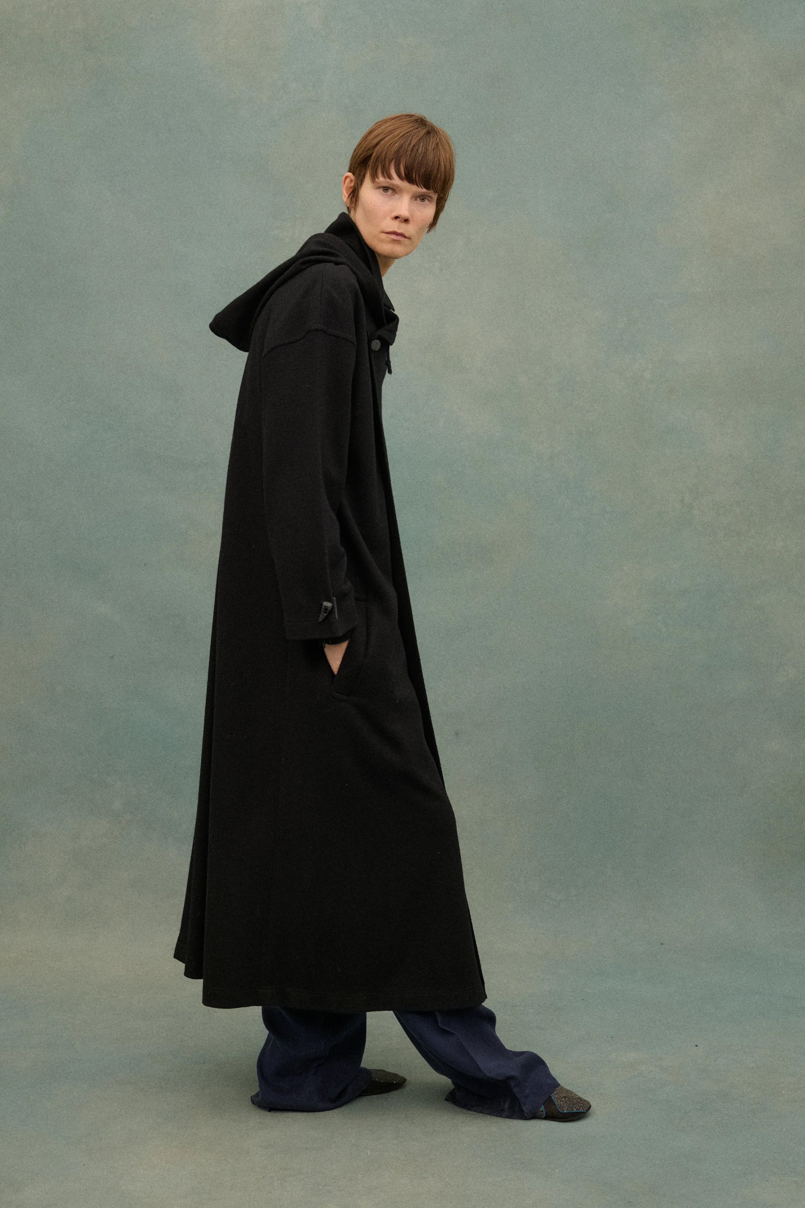 Matsuda Black Wool Coat - Image 4