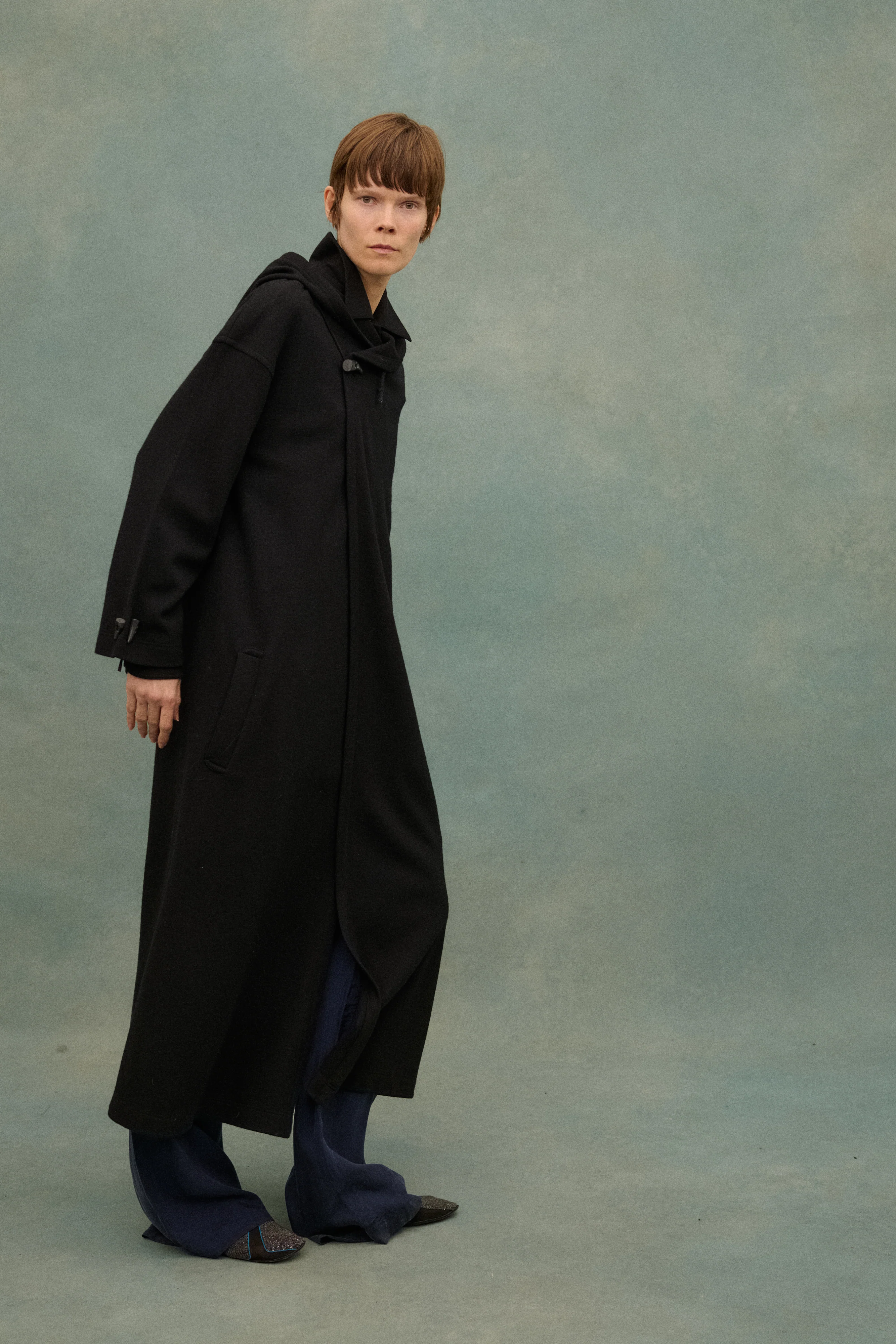 Matsuda Black Wool Coat - Image 7
