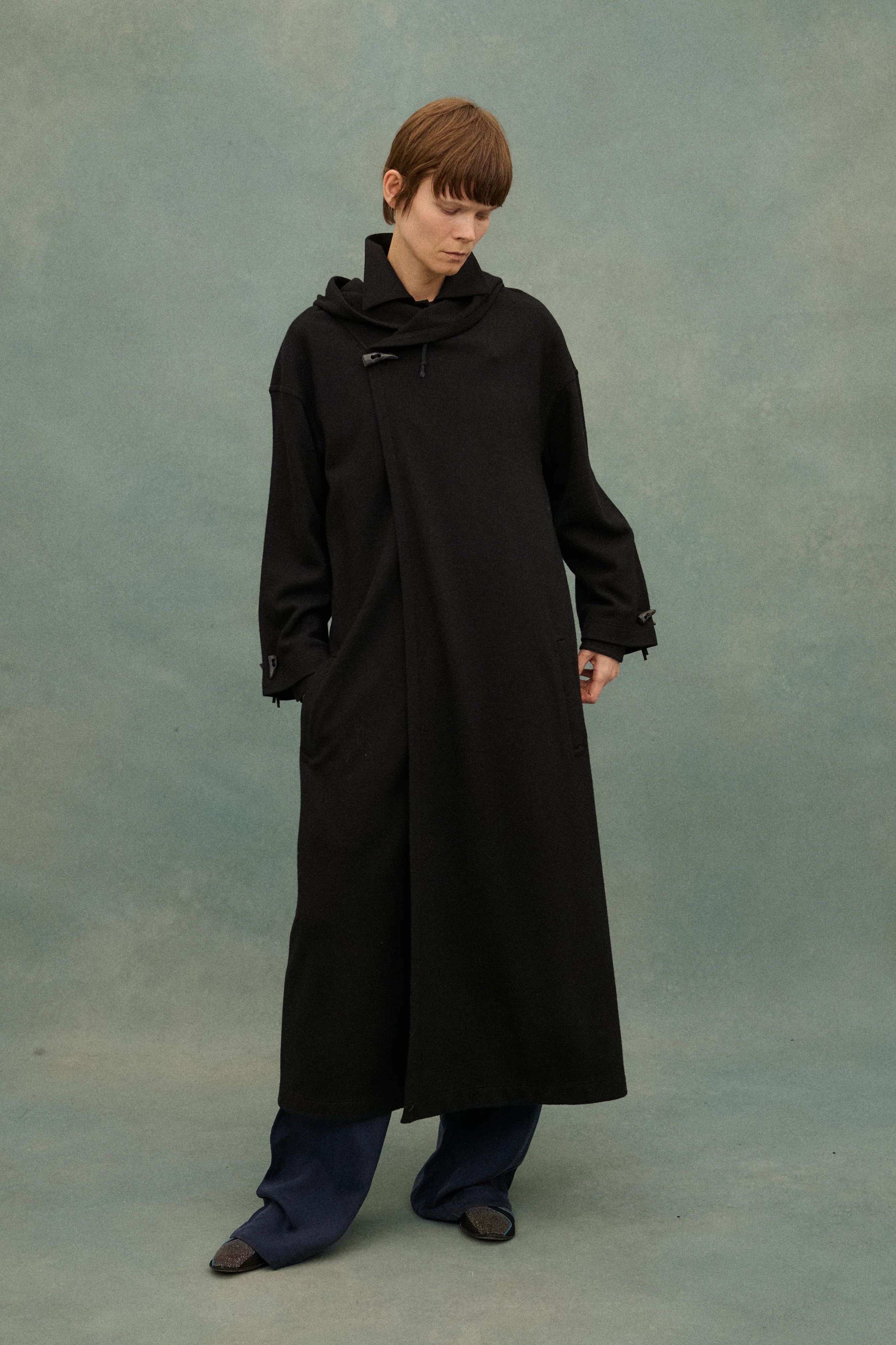 Matsuda Black Wool Coat - Image 8