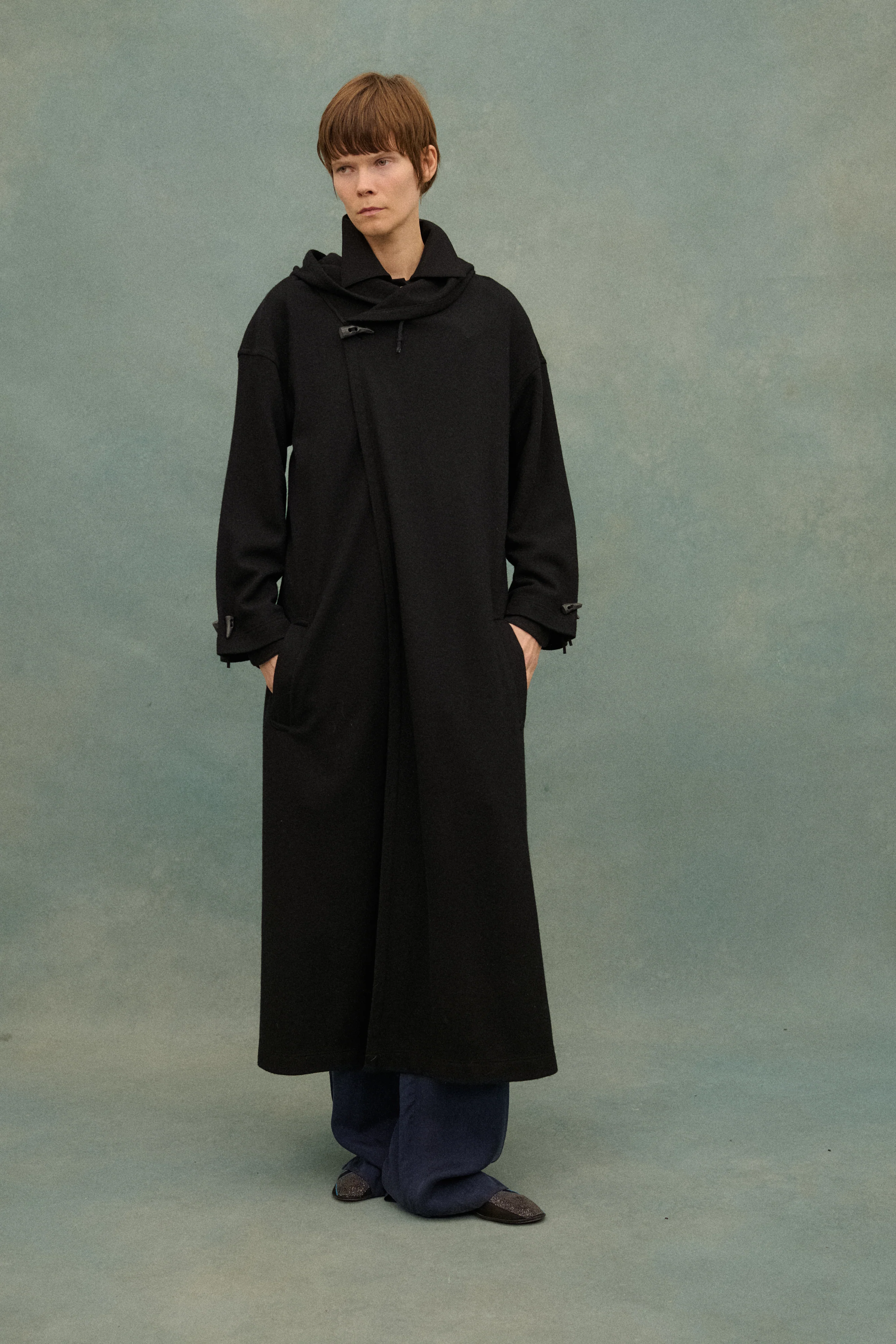 Matsuda Black Wool Coat - Image 9