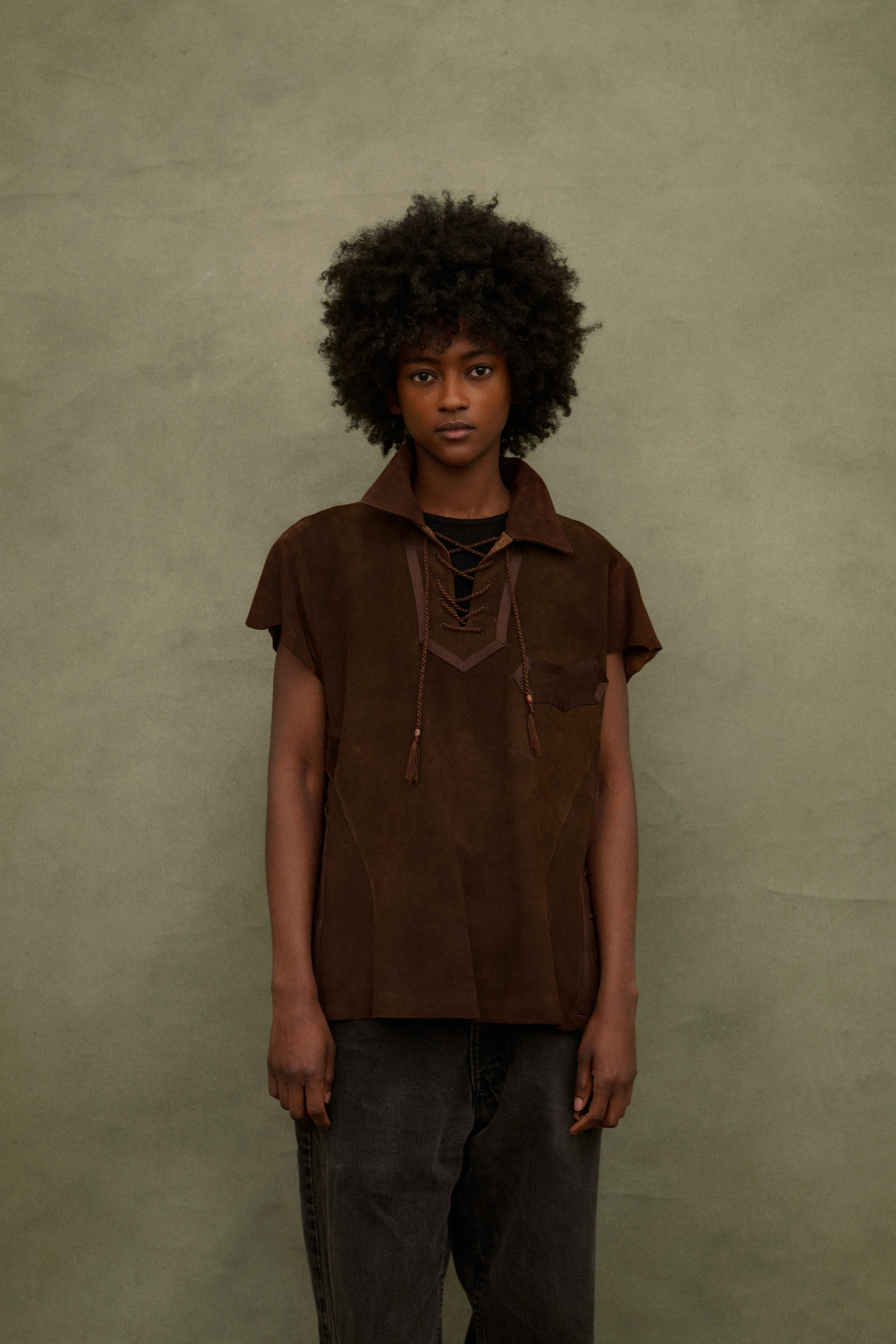Number (N)ine Suede Top - Image 4