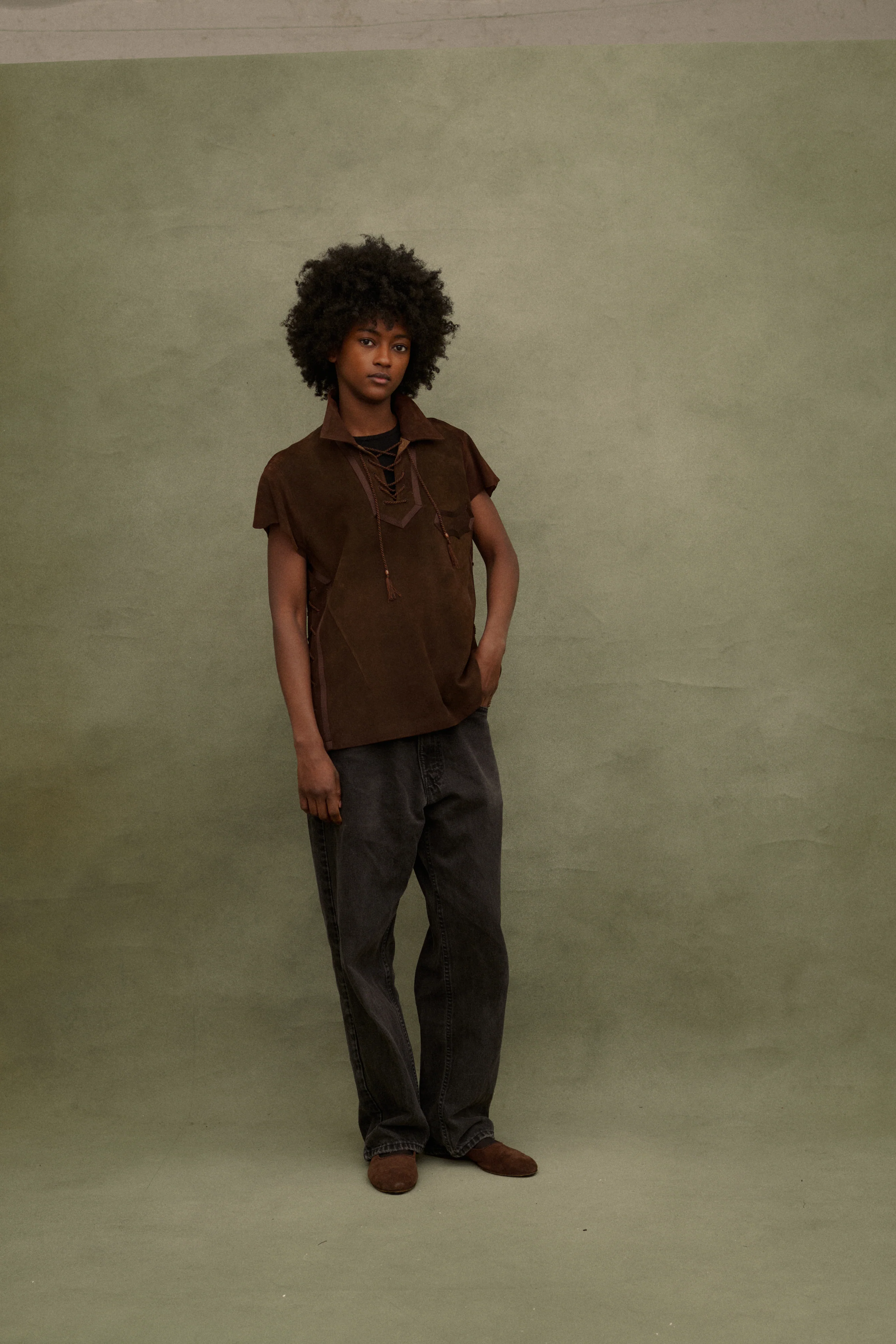 Number (N)ine Suede Top - Image 5