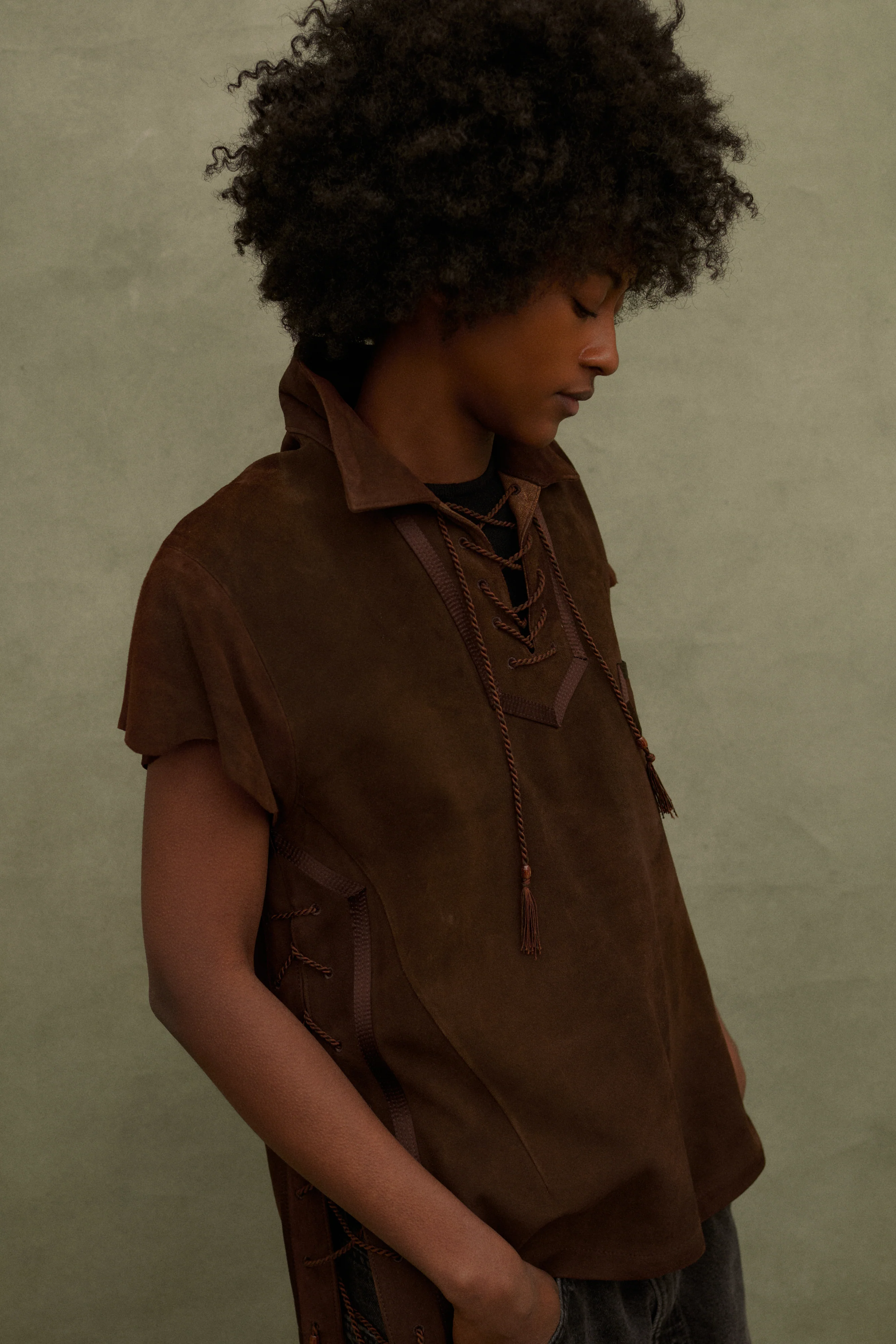 Number (N)ine Suede Top - Image 8