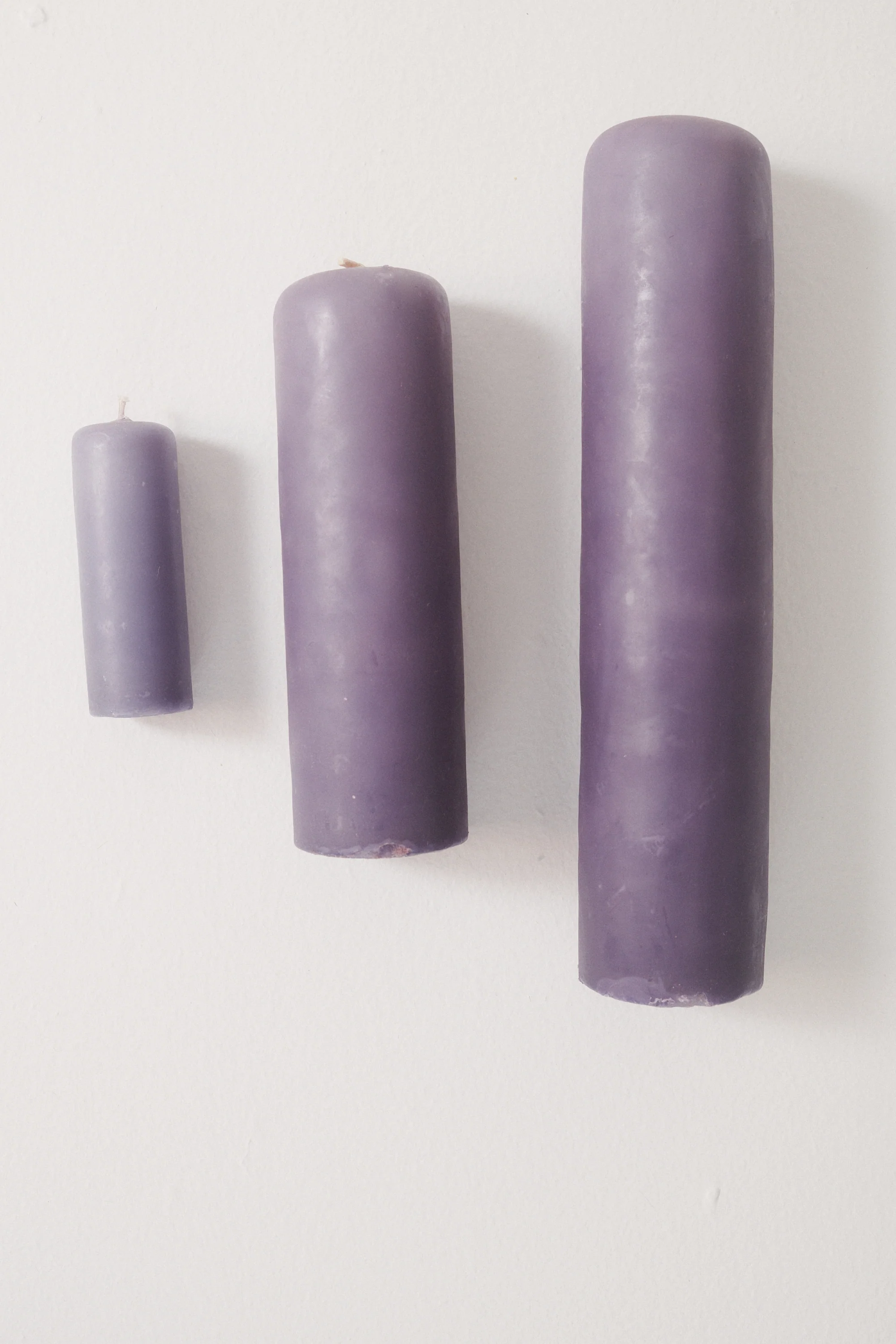 Purple Beeswax Pillar Candle - Image 3