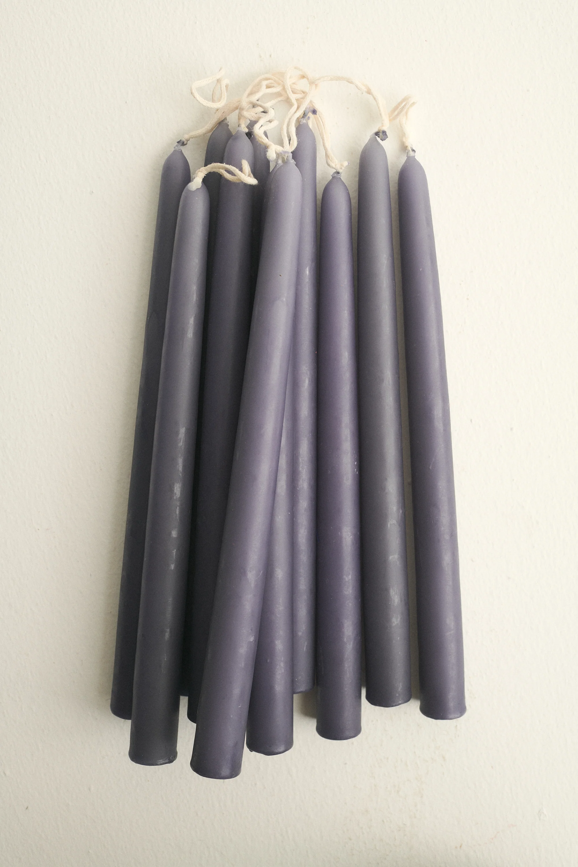 Purple Beeswax Taper Candle - Image 4