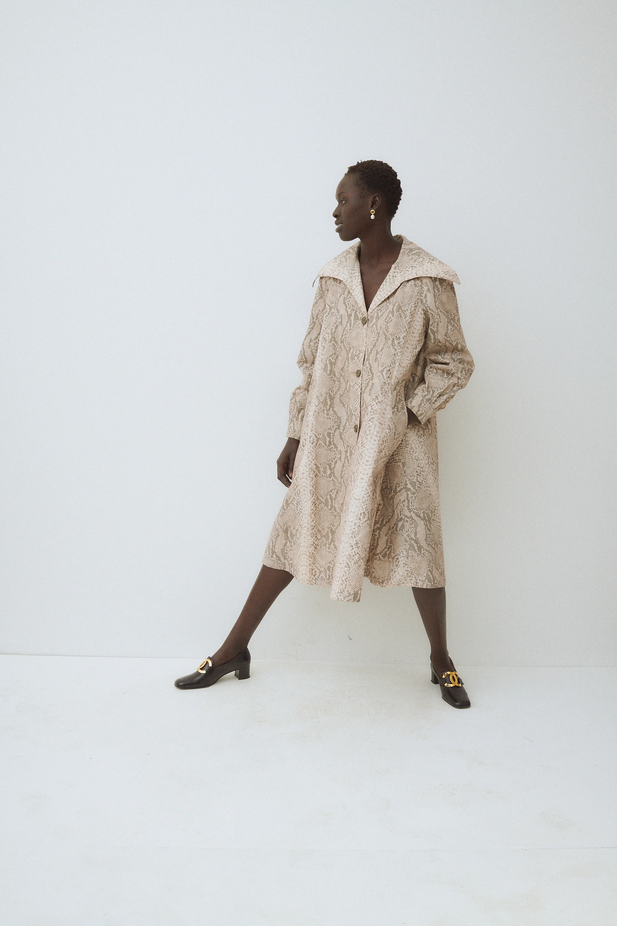 Python Trapeze Coat - Image 4