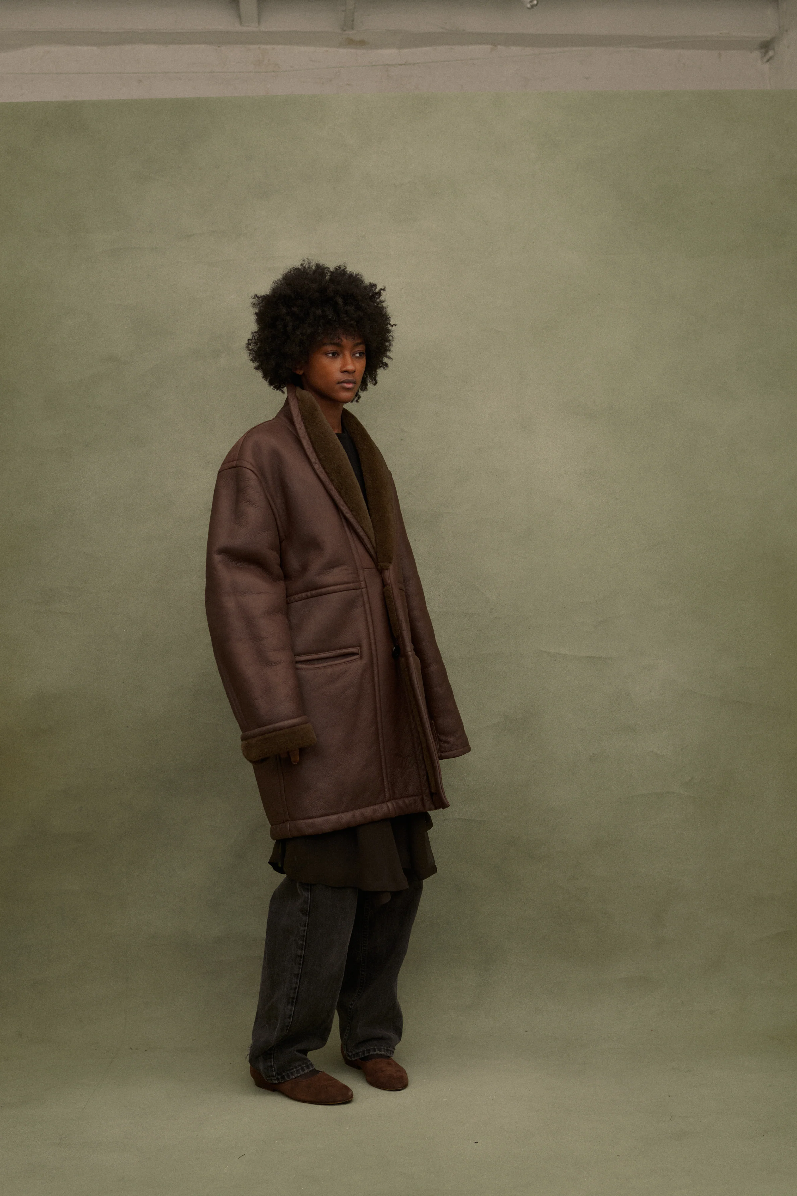 Shearling and Leather Bomber - Image 5
