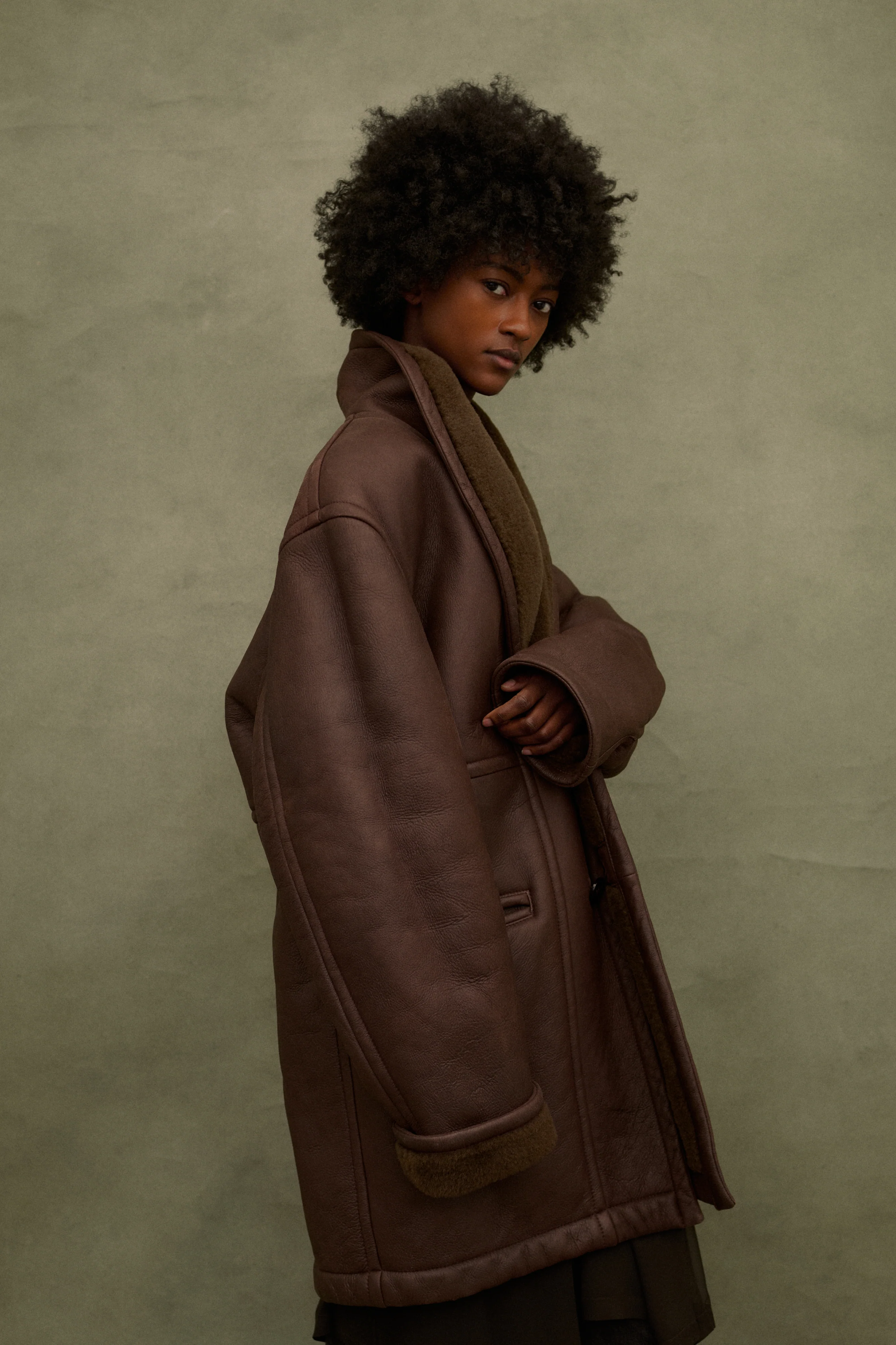 Shearling and Leather Bomber - Image 7