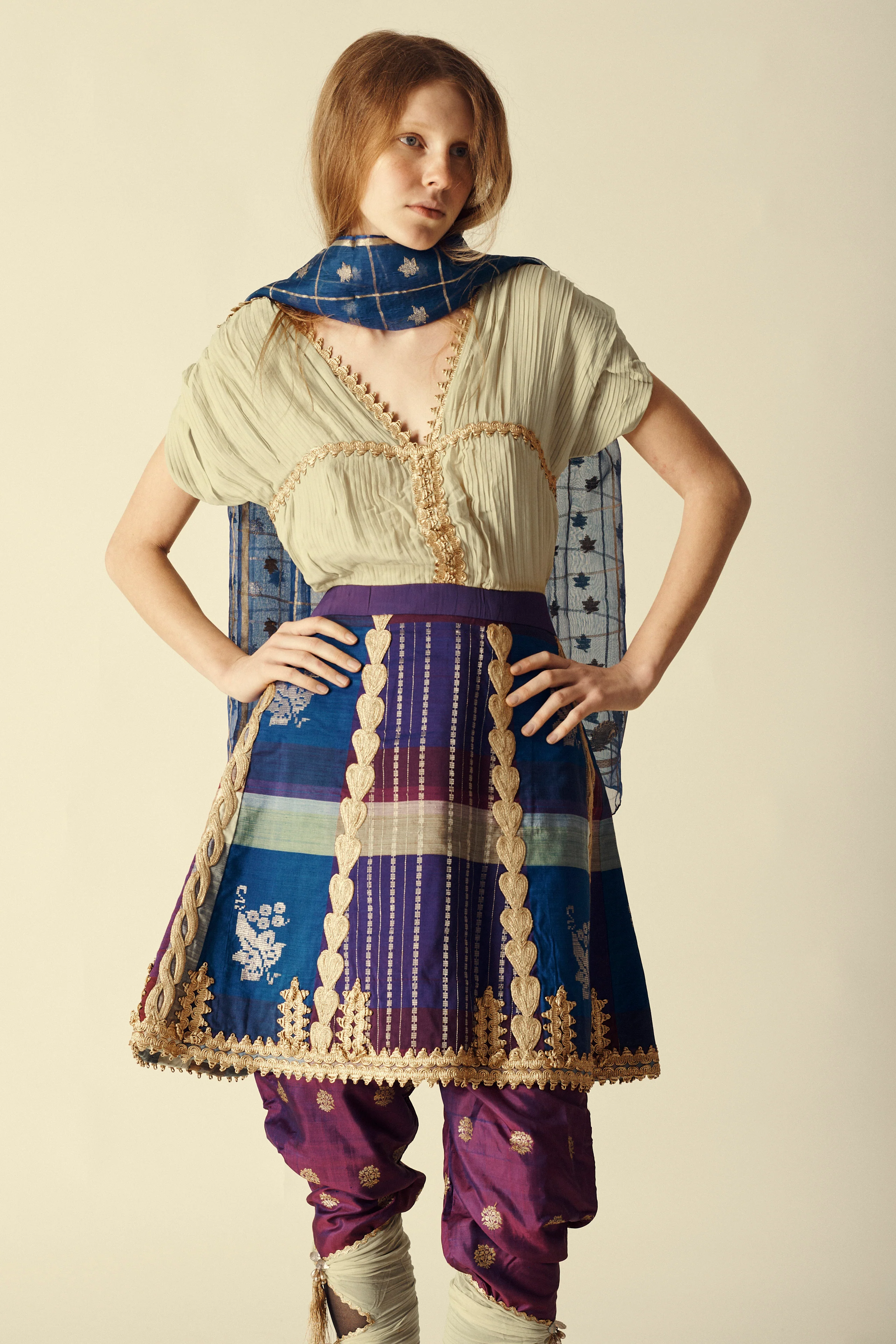 1950s Thai Silk Ensemble - Image 13