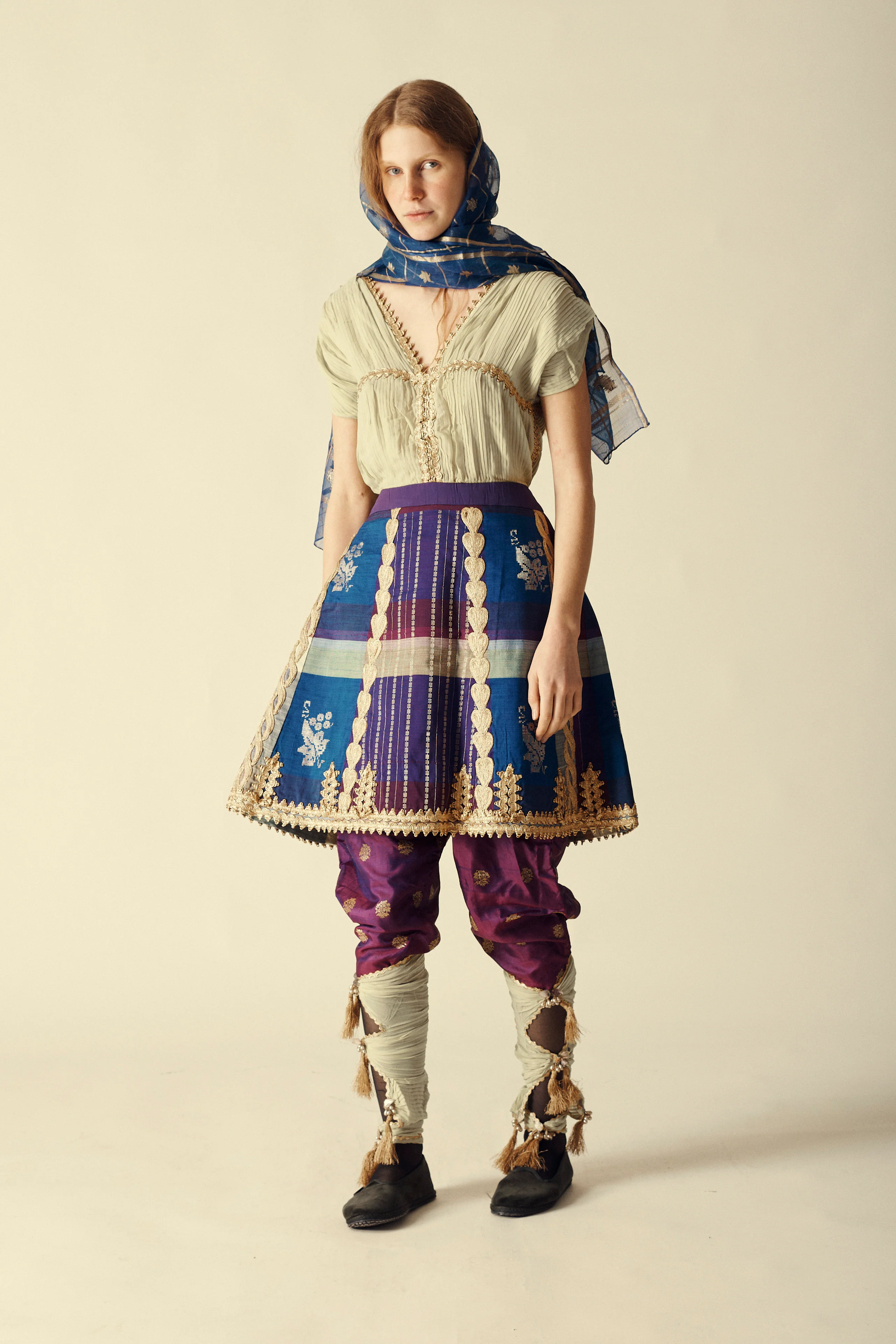 1950s Thai Silk Ensemble - Image 5