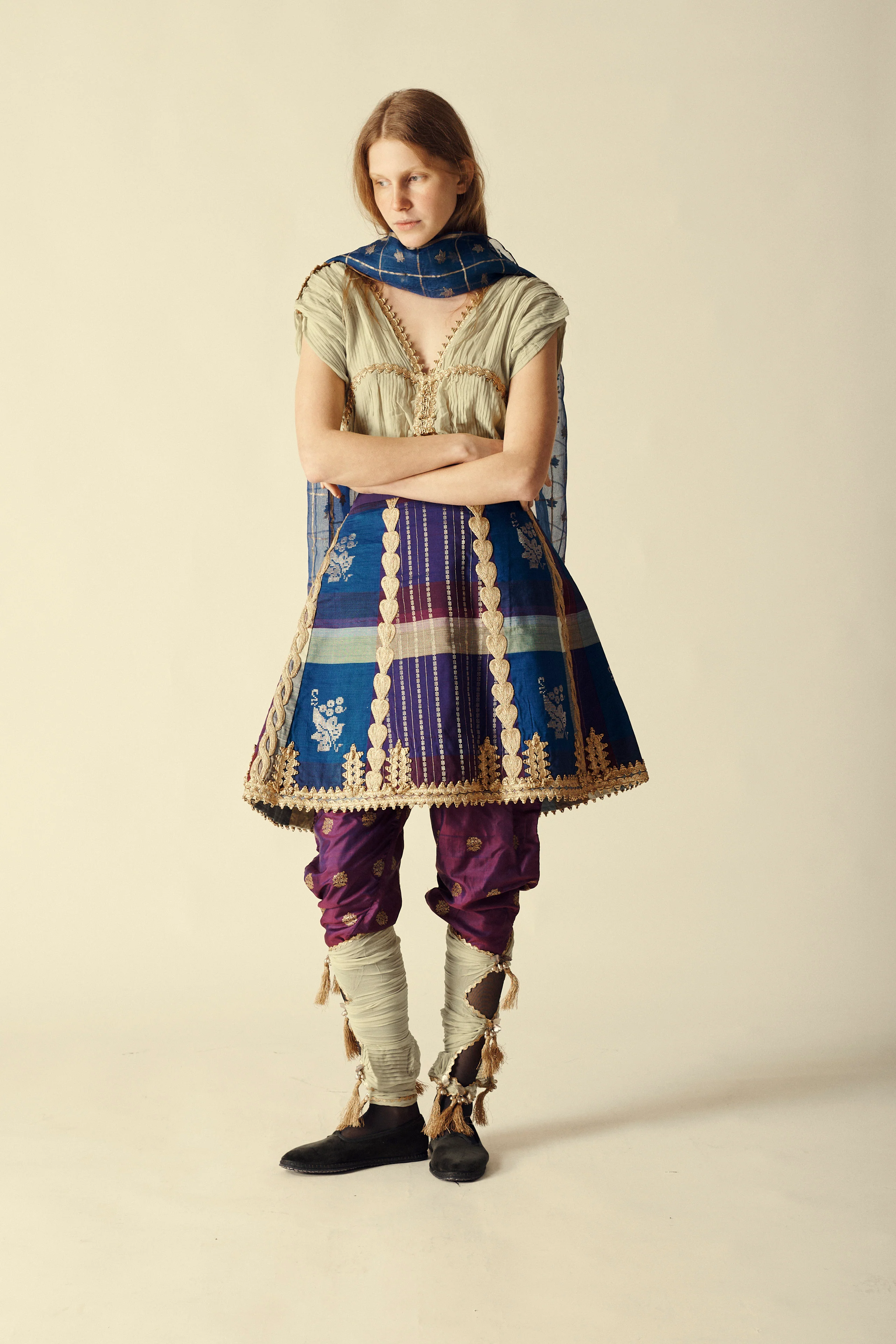 1950s Thai Silk Ensemble - Image 6