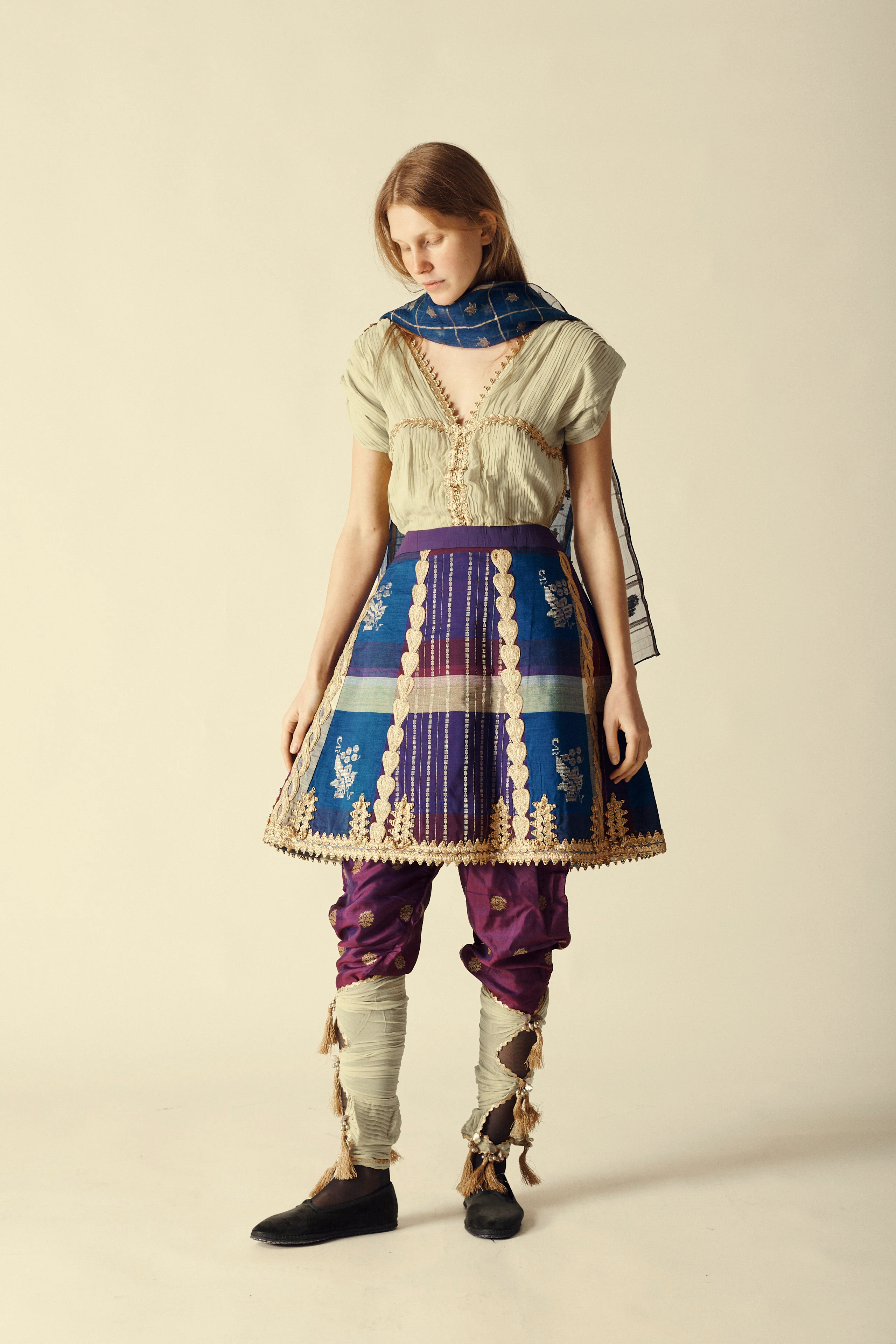 1950s Thai Silk Ensemble - Image 7
