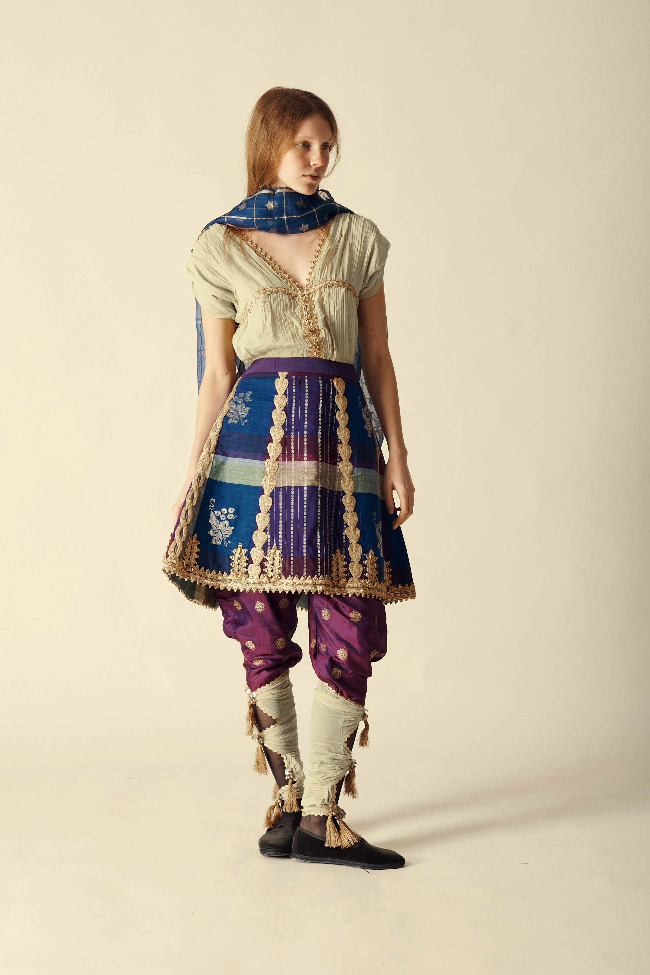 1950s Thai Silk Ensemble - Image 8