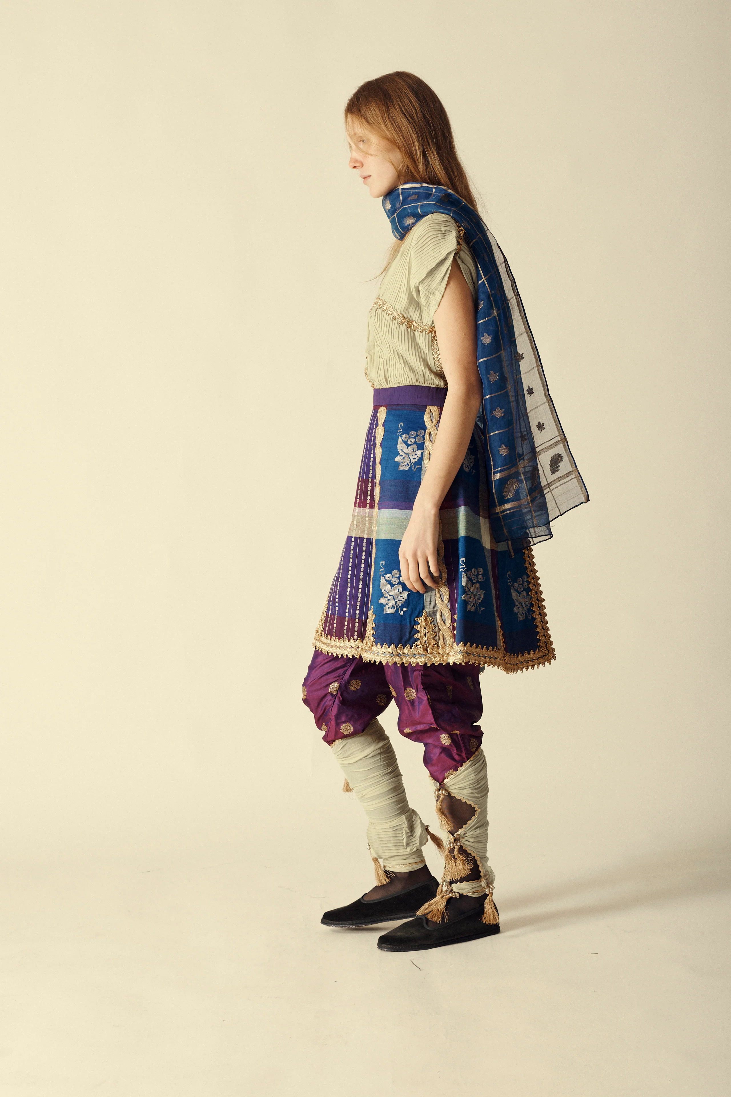 1950s Thai Silk Ensemble - Image 9