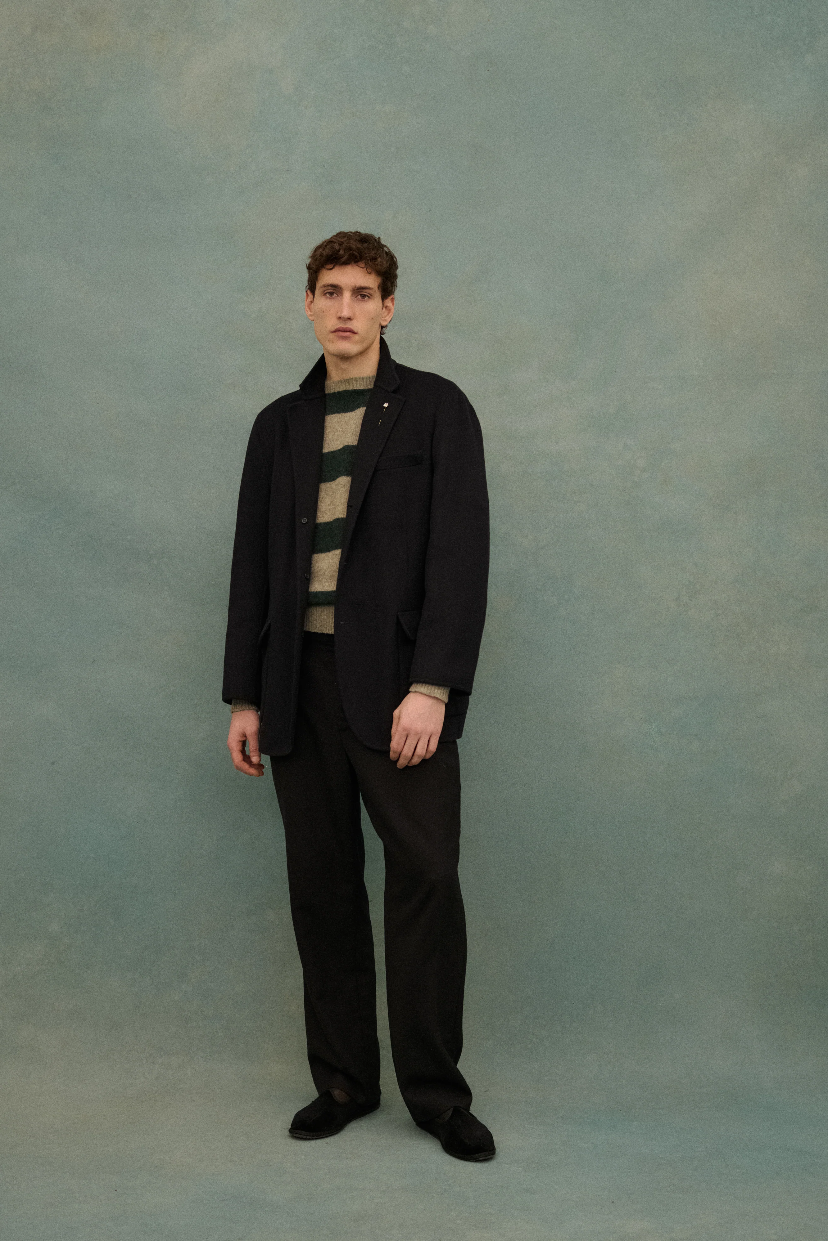 Armani Black Wool Coat - Image 12