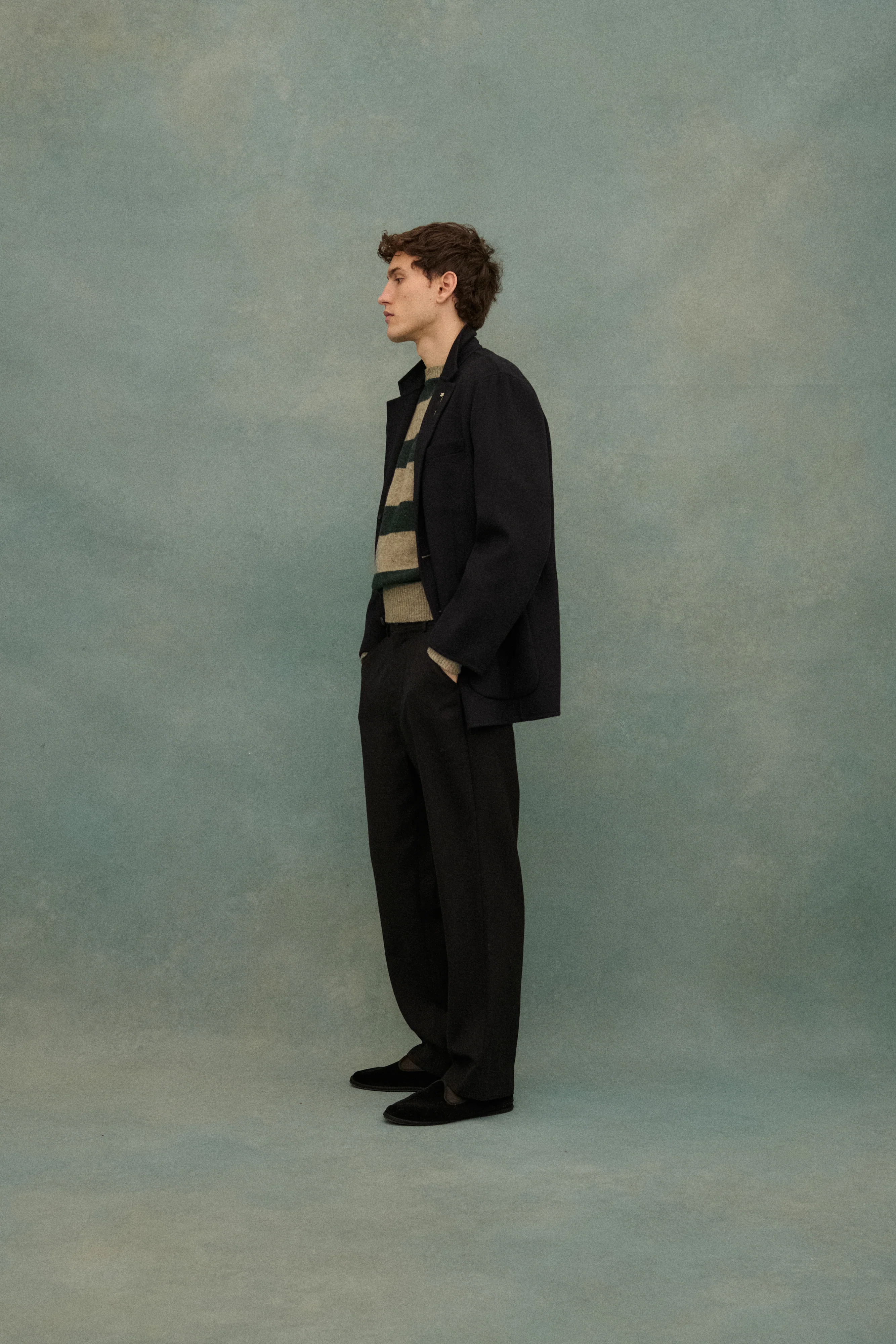 Armani Black Wool Coat - Image 15