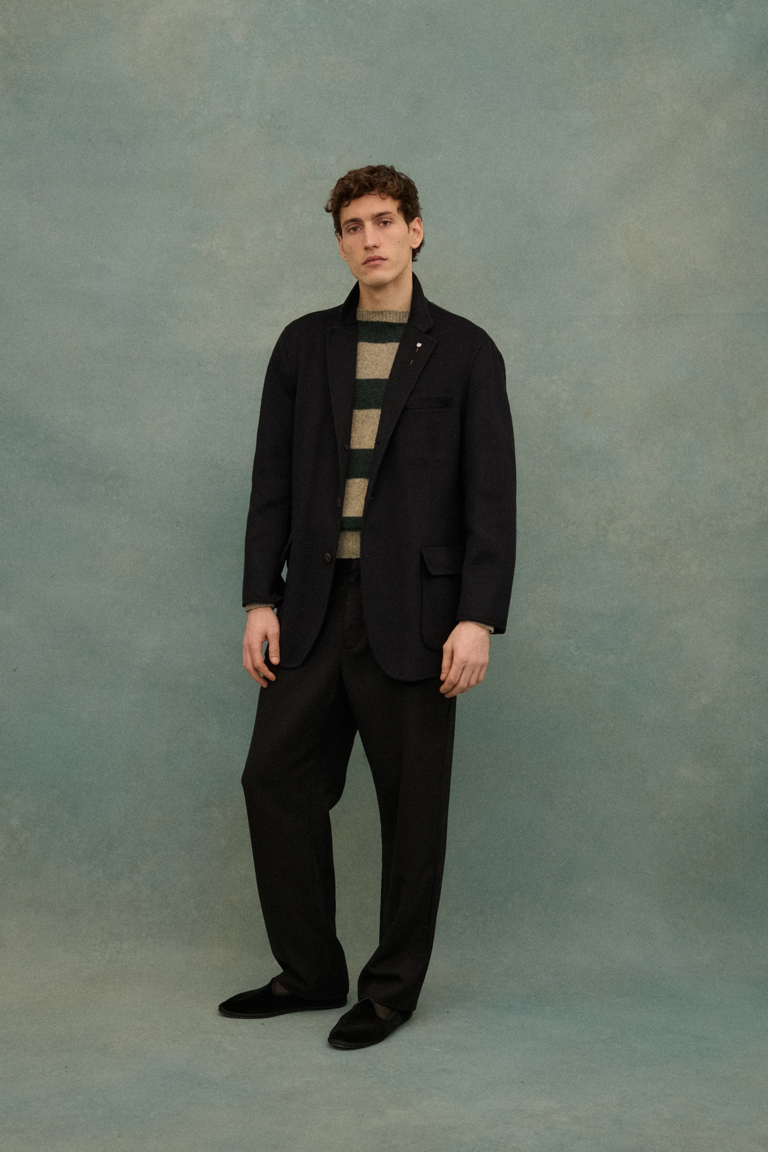 Armani Black Wool Coat - Image 16