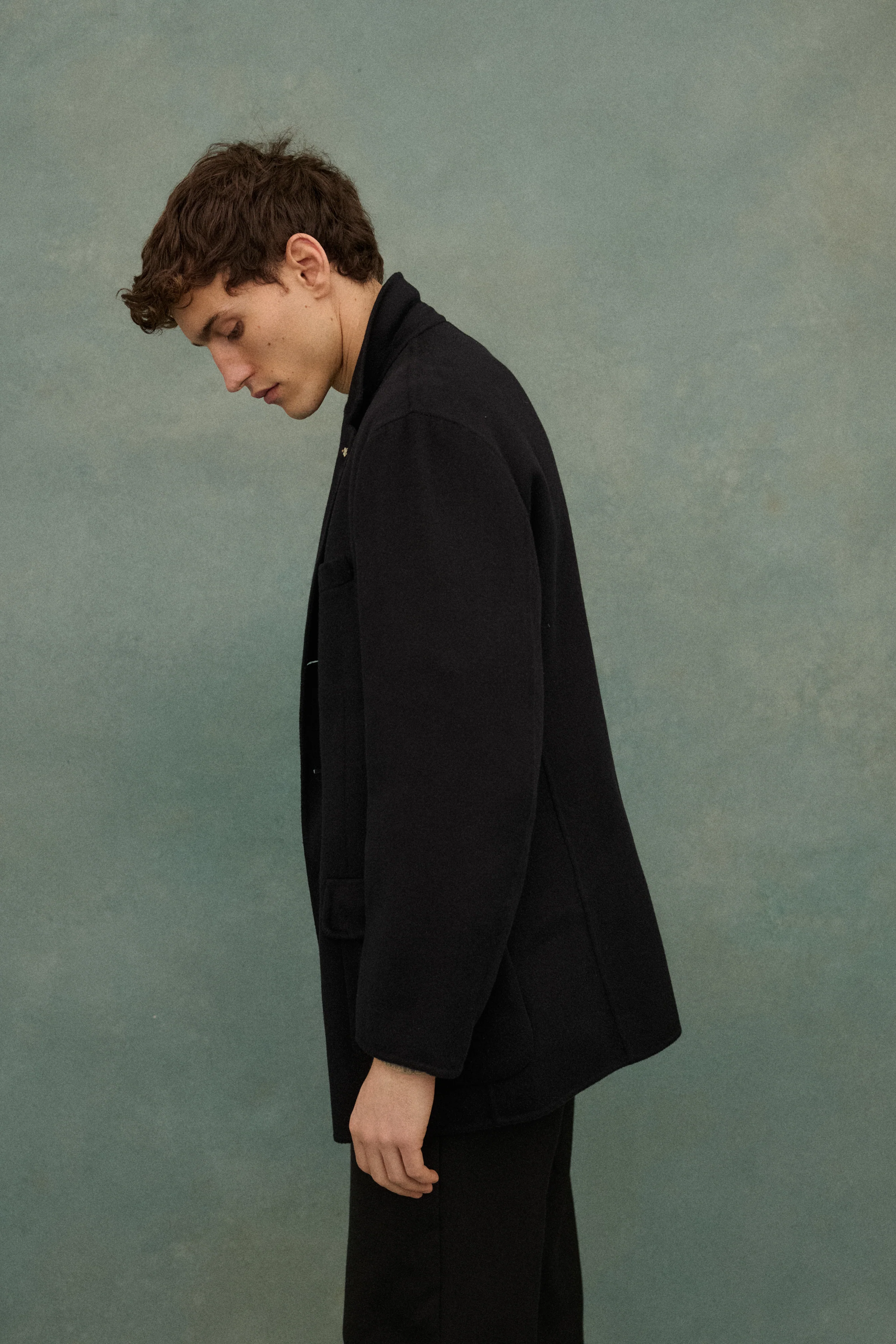 Armani Black Wool Coat - Image 21