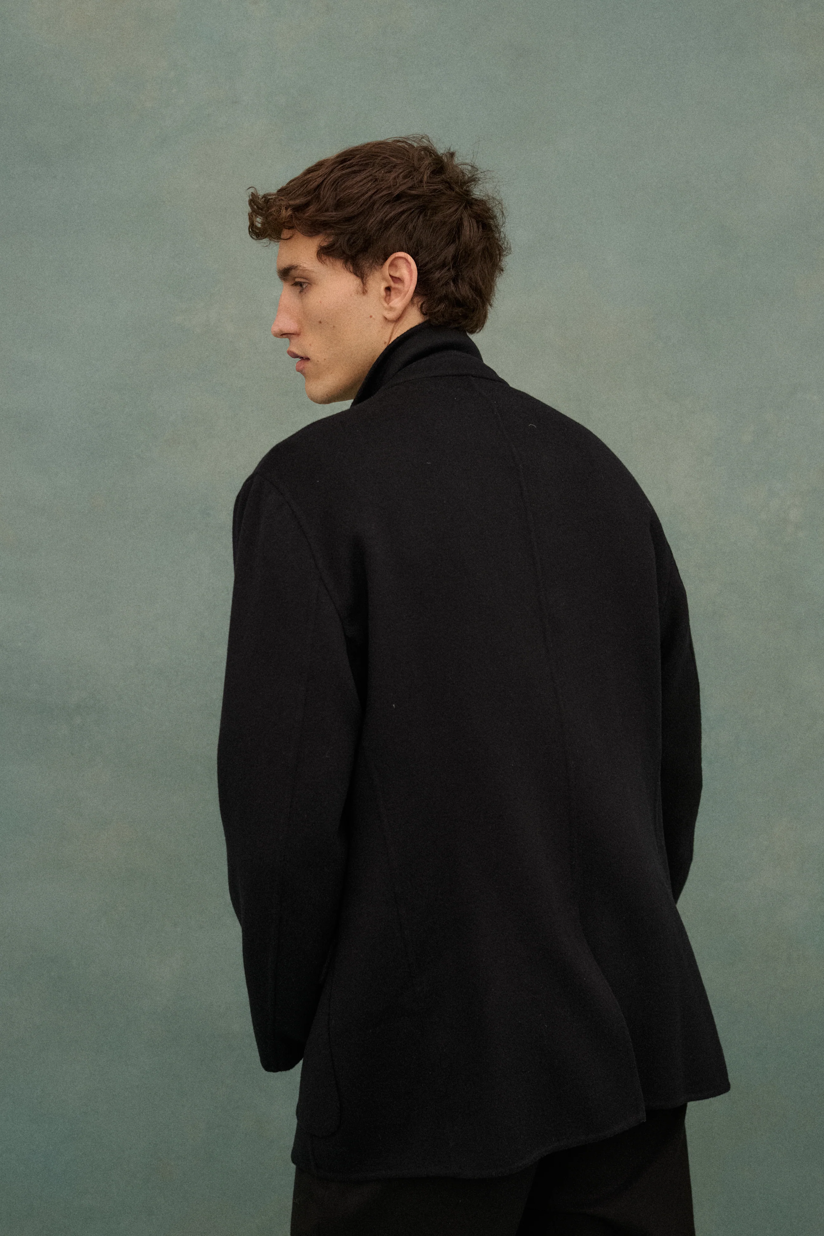 Armani Black Wool Coat - Image 25