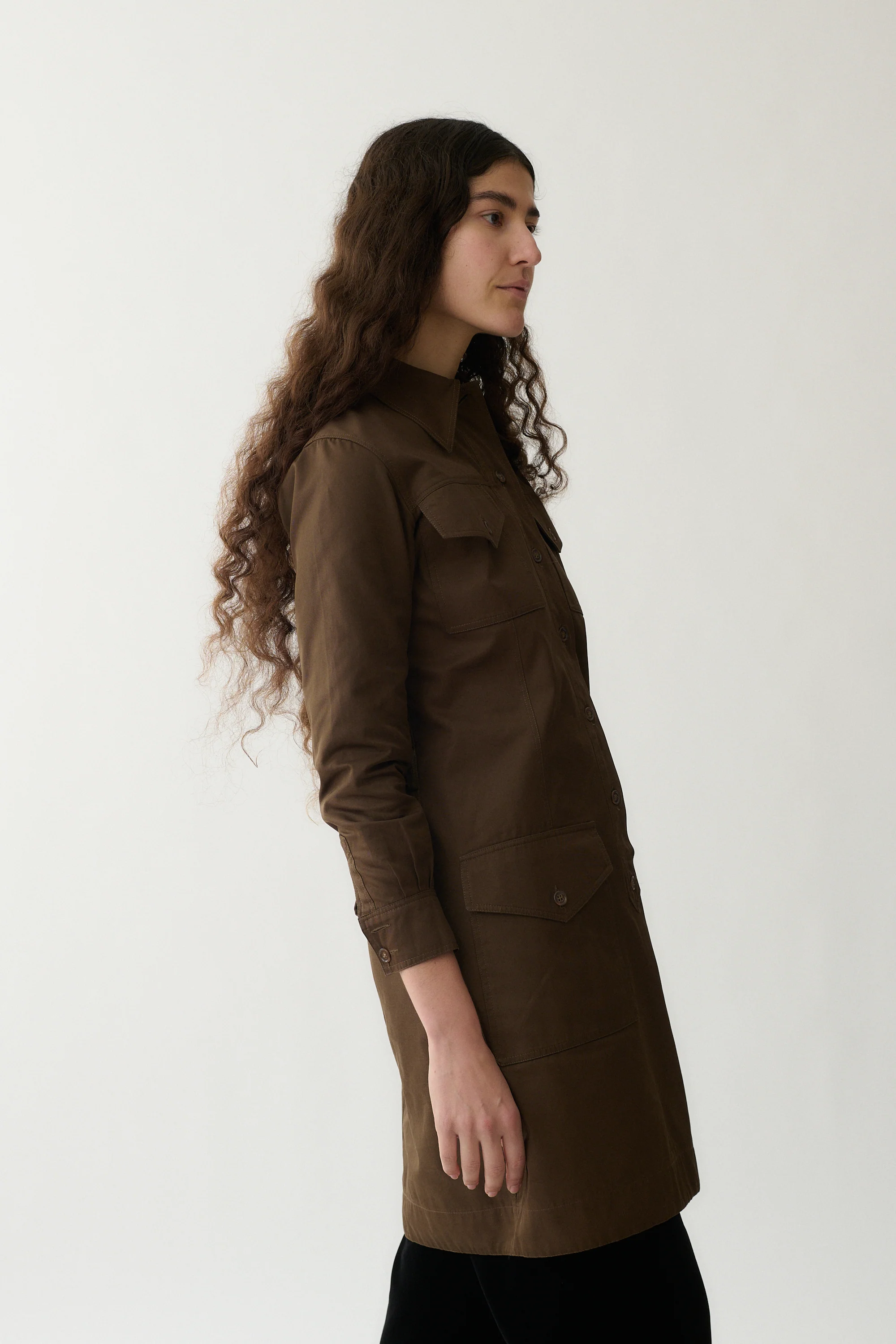 1970's Ysl Chocolate Tunic - Image 3