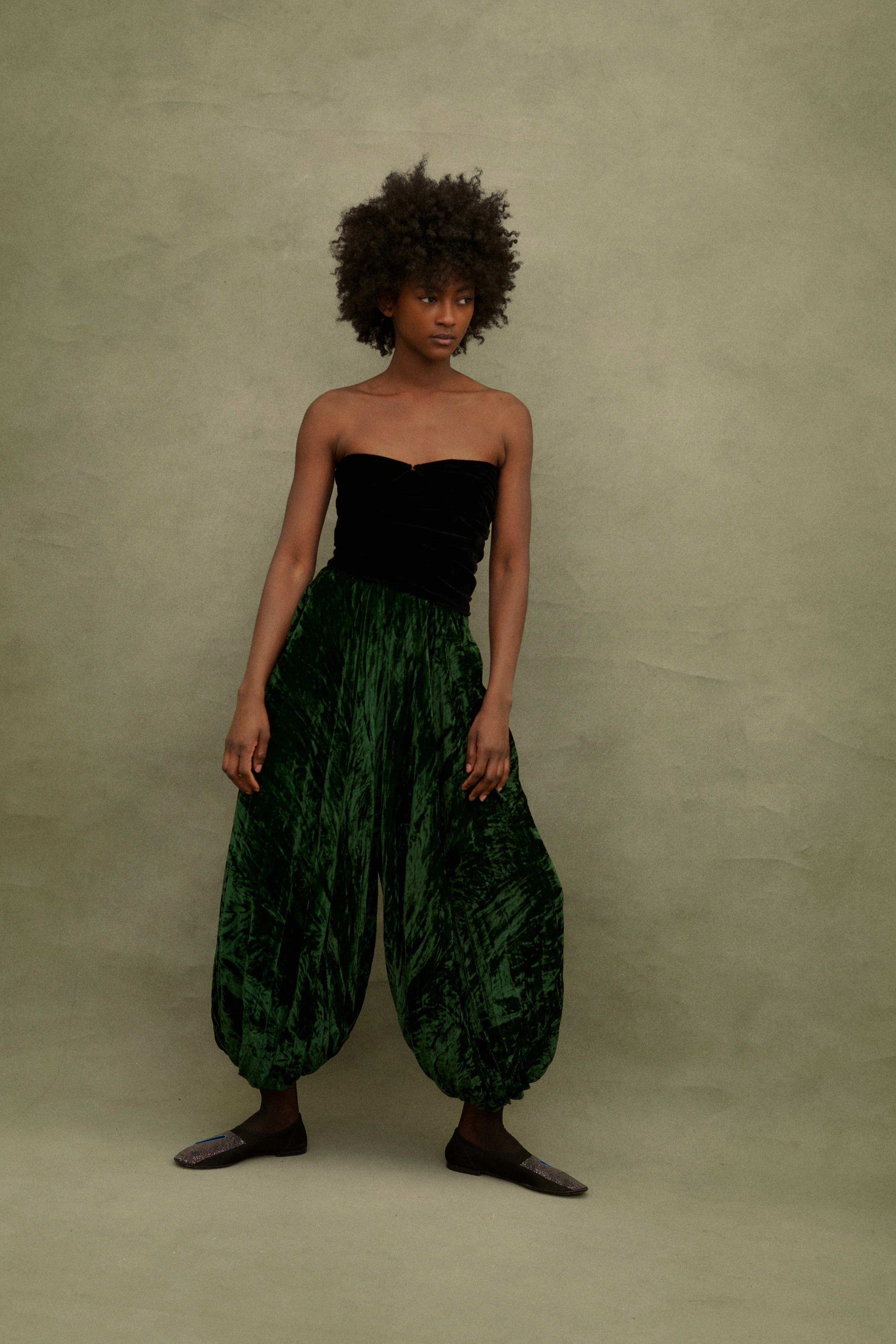 Ysl Green Velvet Trousers - Image 6