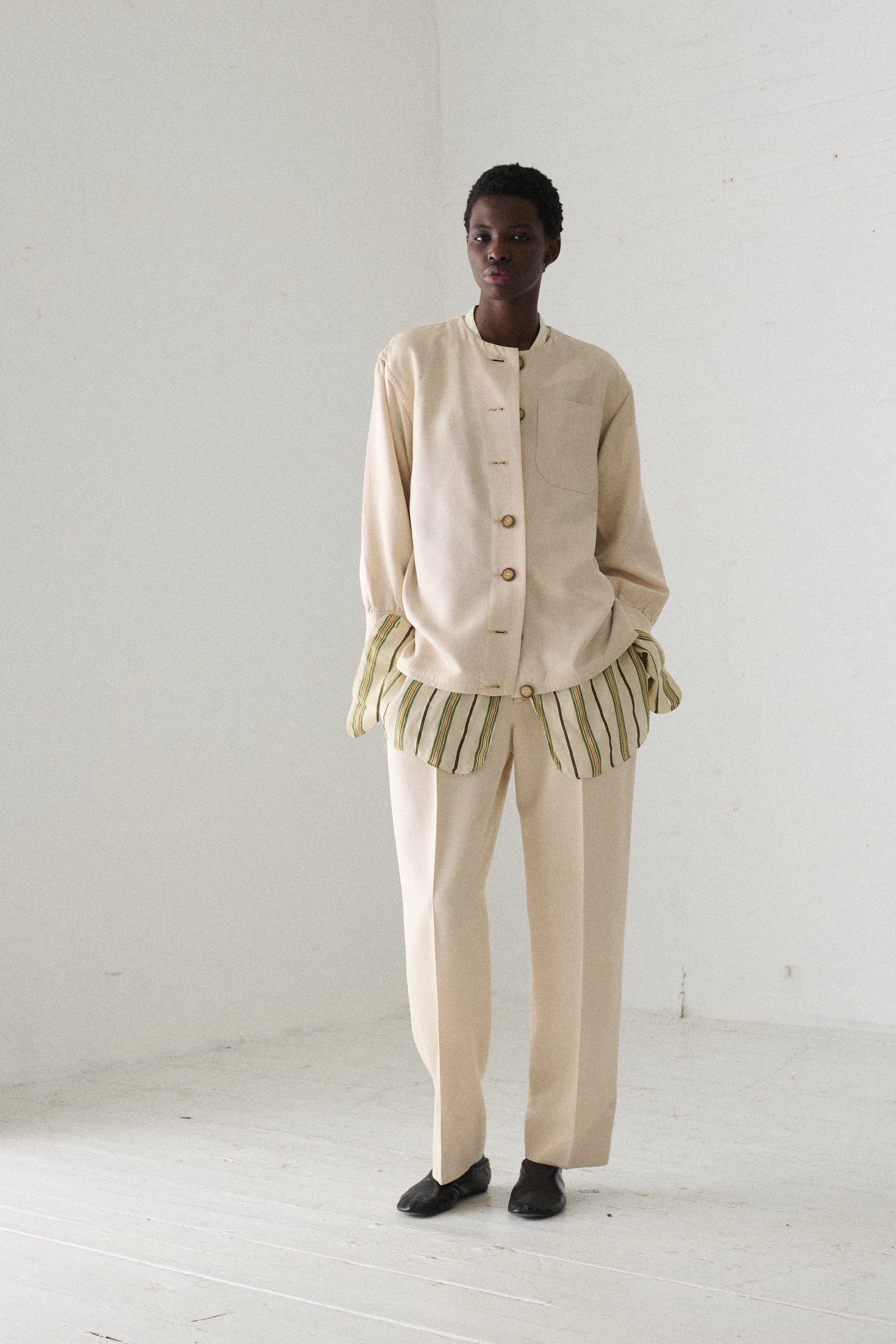 Ysl White Cotton Suit - Image 10