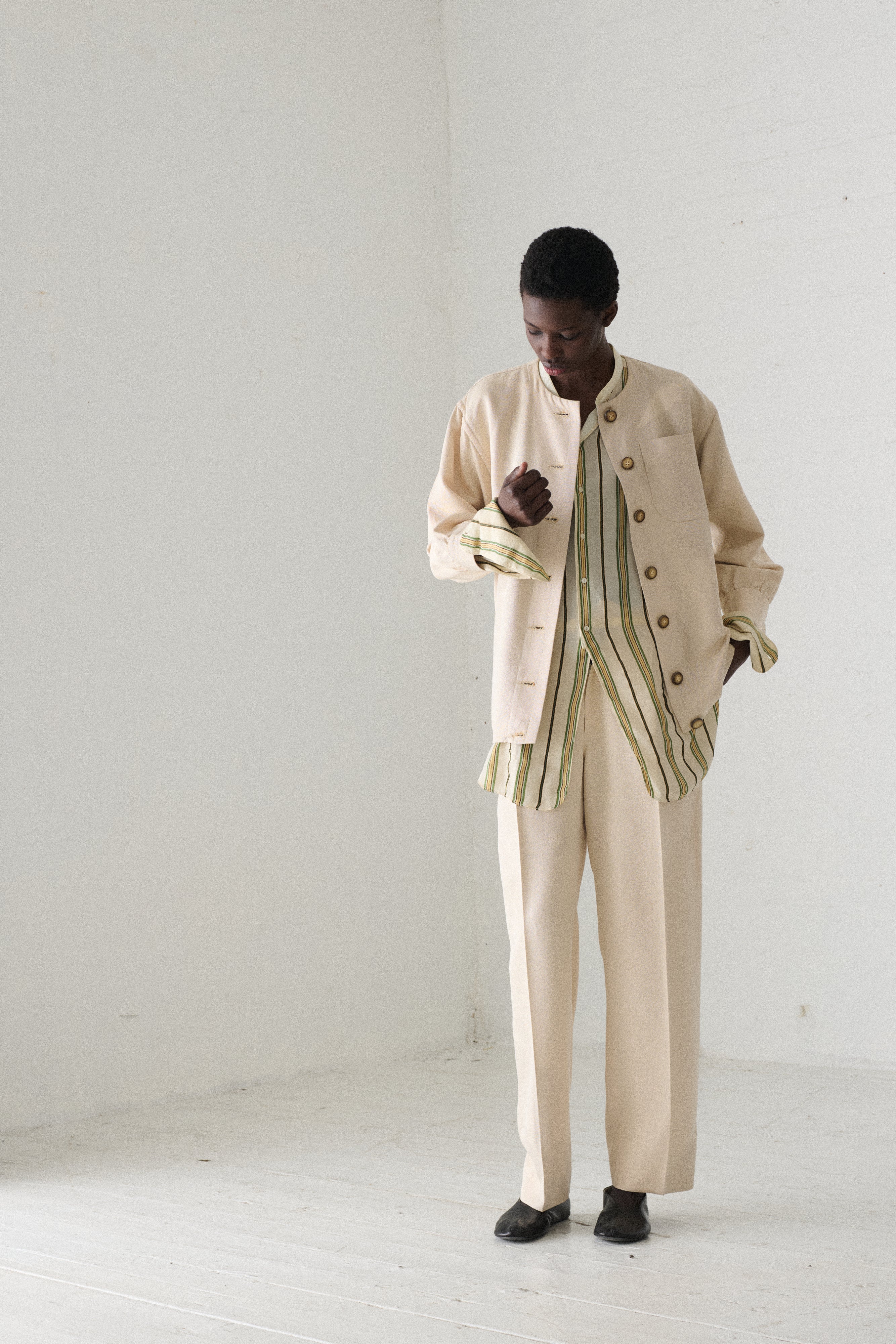Ysl White Cotton Suit - Image 6