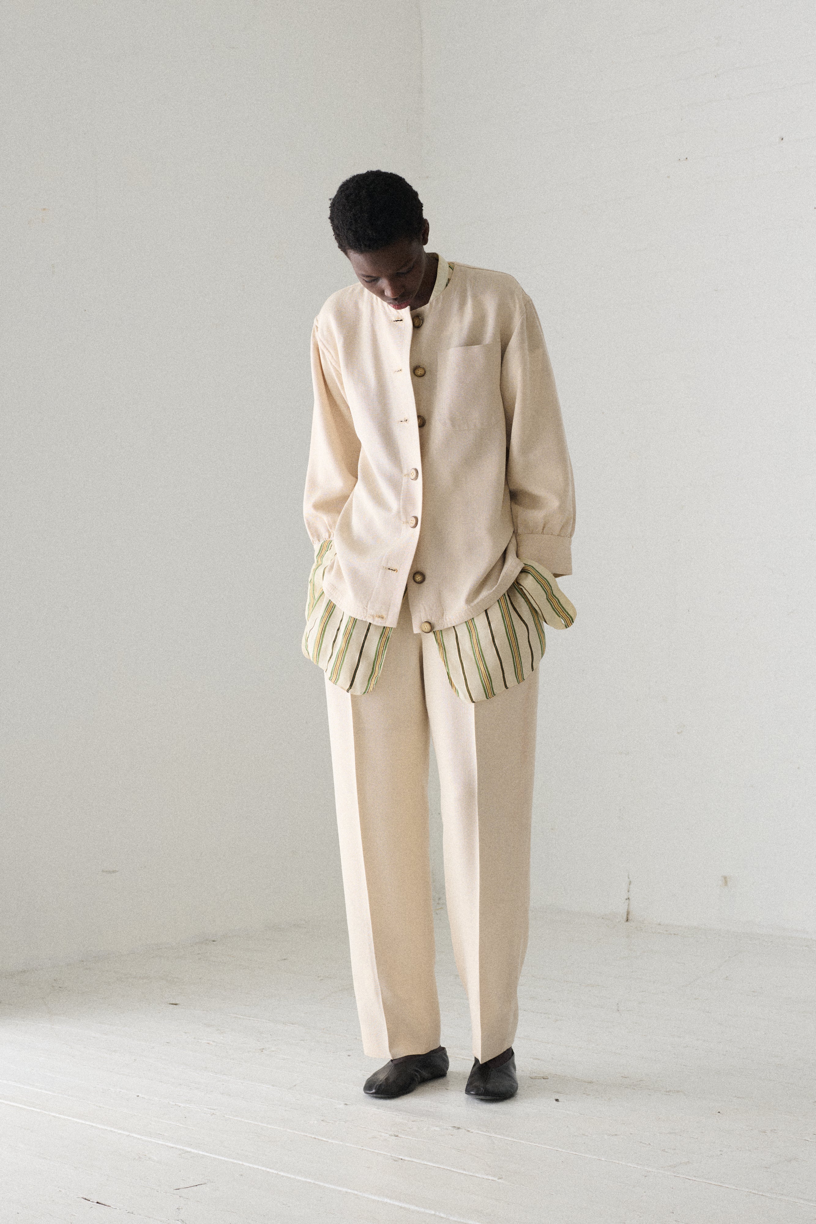 Ysl White Cotton Suit - Image 9
